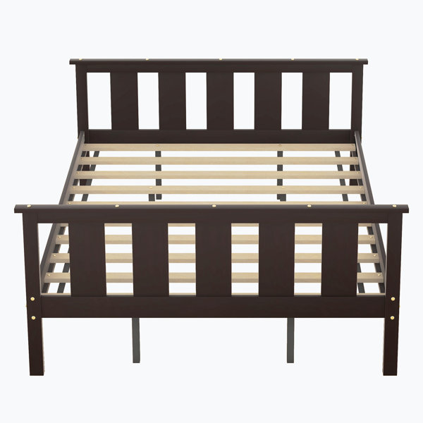 Home Decor Modern Design Wood Platform Bed Slat Bed Frame With